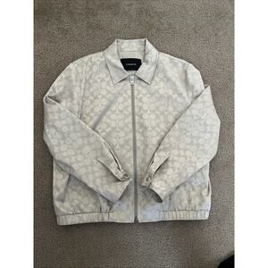 COACH Tonal Signature Souvenir Jacket Women's Size L